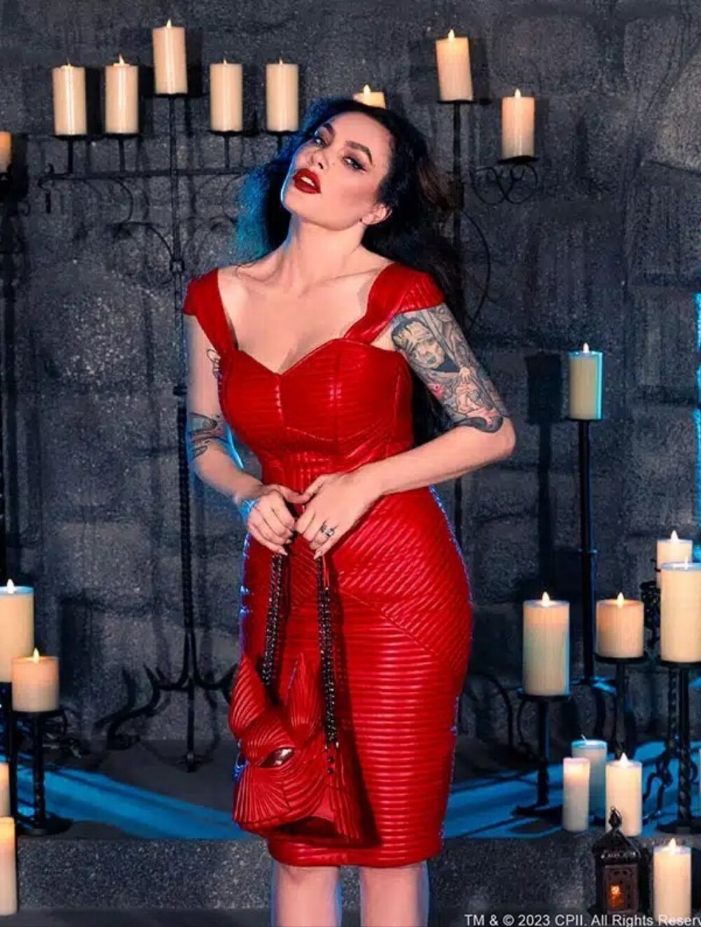 La Femme En Noir Dracula Quilted Corset Set, XL, BNWT Micheline Pitt
